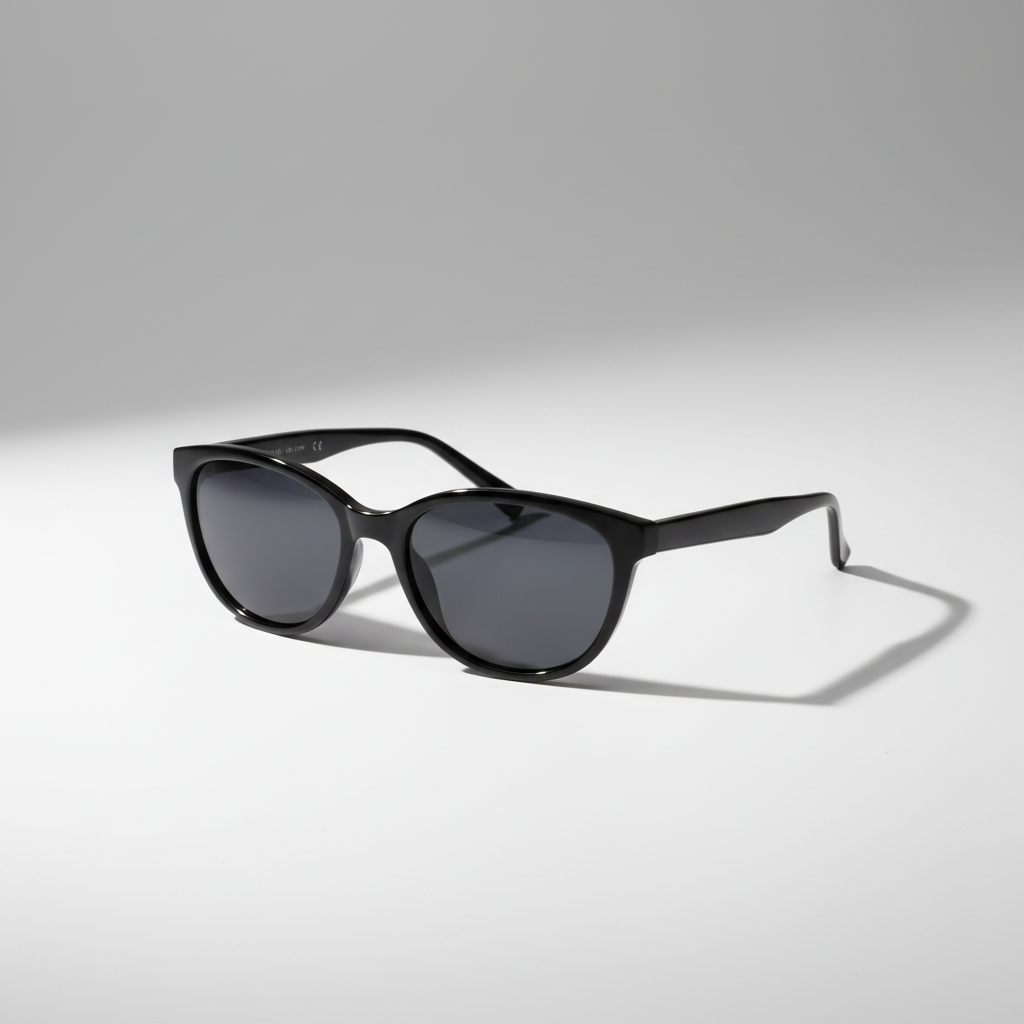 Sleek black fashion glasses